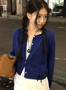 韩国博主同款几何缕空黑曜石吊坠项链女简约气质时尚颈链毛衣链