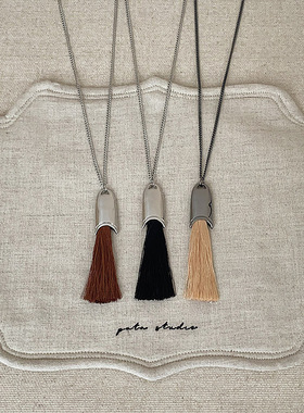 韩系ins风车静媛同款毛毛项链