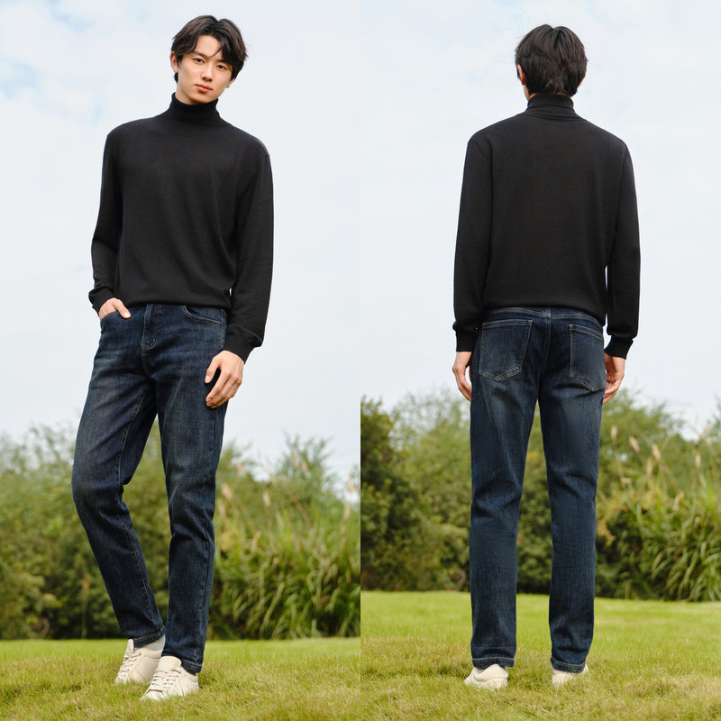 [商场同款]森马羊毛衫男可机洗保暖高领黑色毛衣冬新款打底衫纯色,淘宝优惠券,粉丝福利购,淘宝优惠卷