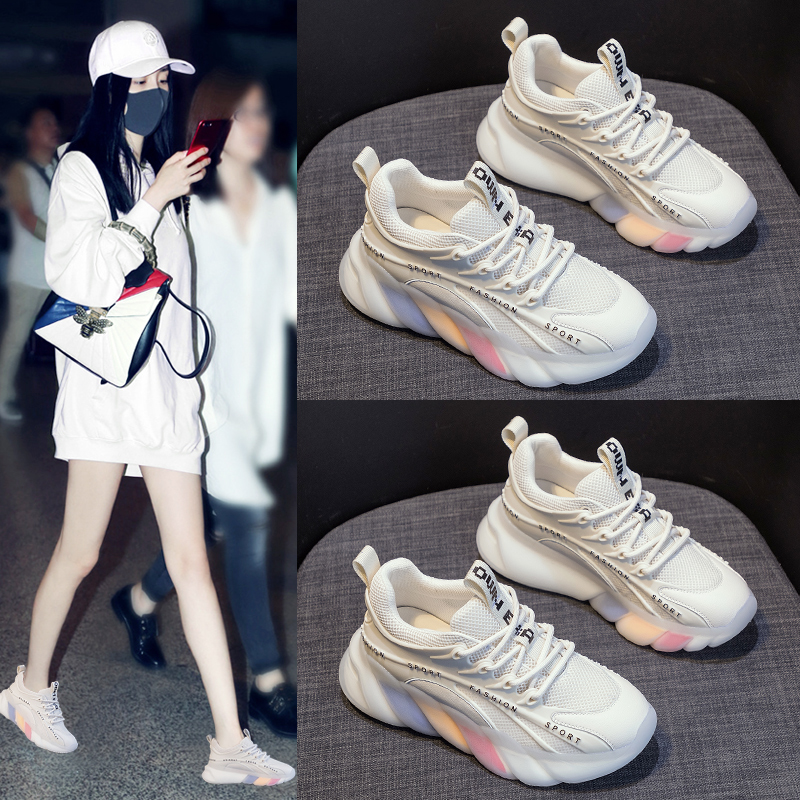 老爹鞋女 年春秋季新款网红时尚百搭彩色厚底内增高运动休闲鞋 2021 老爹鞋女 年春秋季新款网红时尚百搭彩色厚底内增高运动休闲鞋 2021