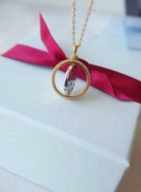 星光短款纯银镀金吊坠礼物锁骨链