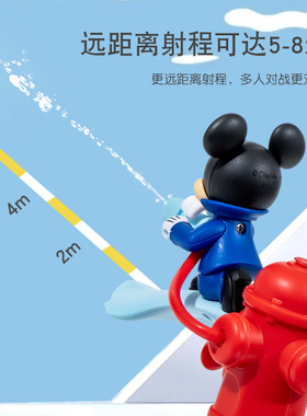 迪士尼米奇老鼠儿童玩具小水枪 呲滋喷水枪迷你小号卡通戏水玩具