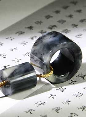 白玉籽料红皮青花手镯