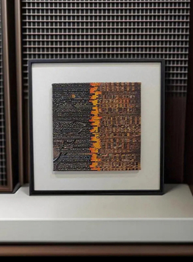 高级感小众中古风客厅组合装饰画