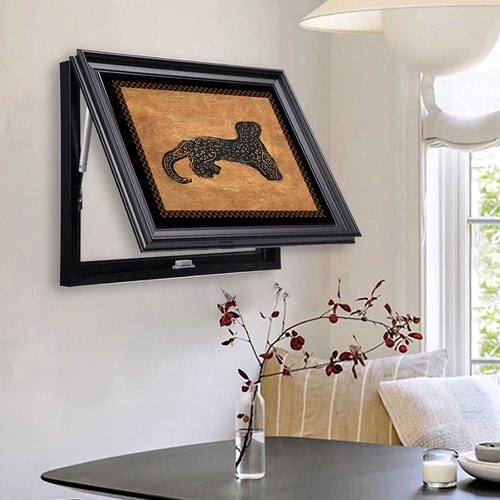 法式中古风隐藏电表箱装饰画推拉液压遮挡配电箱画黑色框可定制画 - 图3