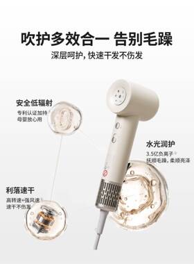 罗拉如炬低辐射高速吹风机小型迷你负离子出差旅行便携护发电吹风