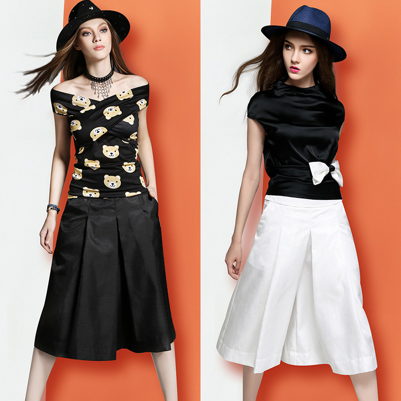 2020新款春夏阔腿裤高腰宽松裤裙 ss99休闲裤