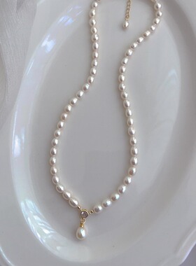天然淡水珍珠项链高级感锁骨链