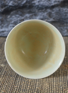 仿古瓷器 复古做旧明成化风格 斗彩鸡趣图高足杯 酒杯 古董古玩