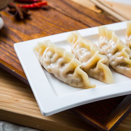 必品阁bibigo王饺子7包 韩式水饺泡菜菌菇玉米鲜菜蒸饺锅贴送煎饺 - 图2
