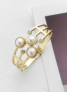 百搭潮几何日韩流行质感女配手镯