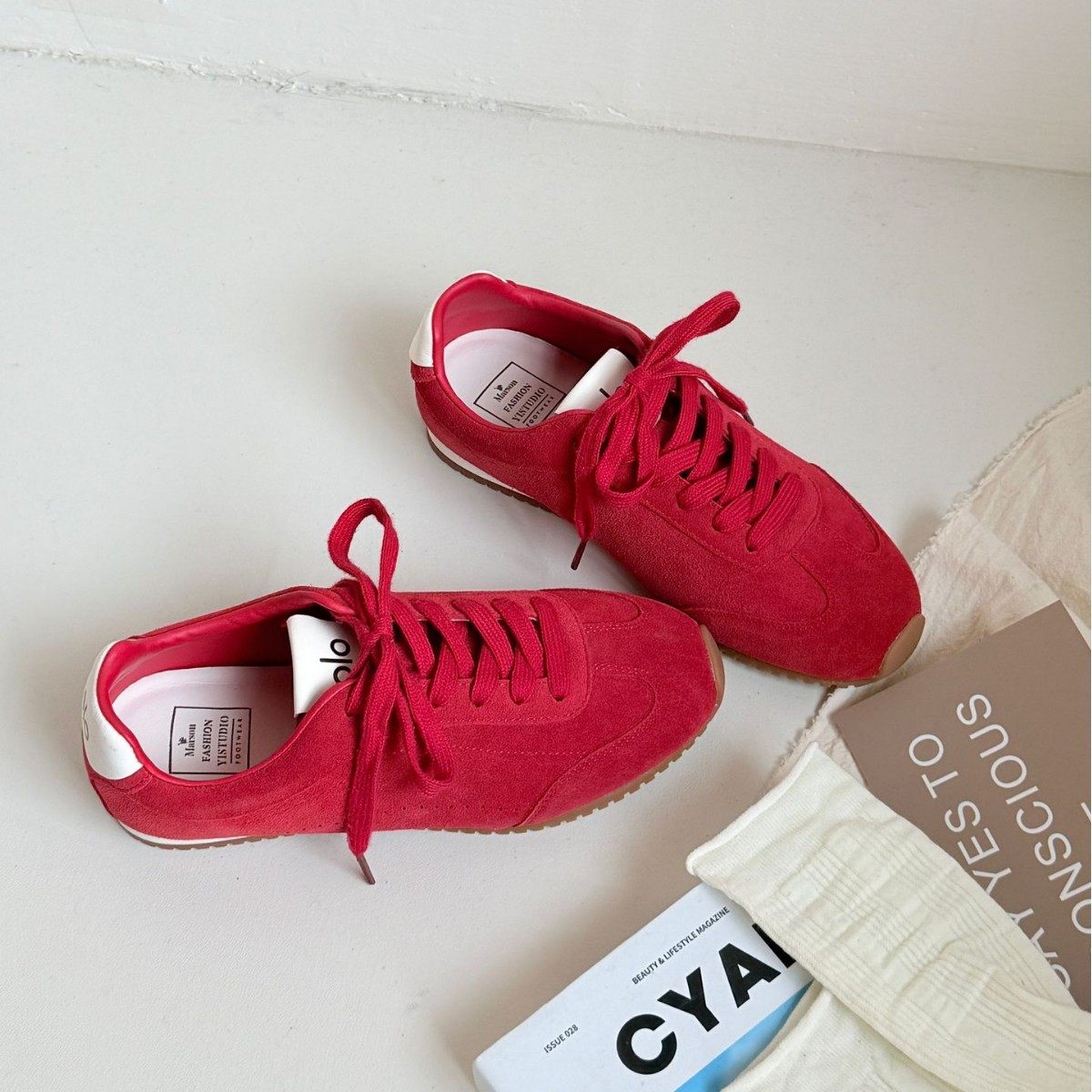 肯豆网红女同款复古阿甘鞋牛皮休闲运动风百搭平底德迅鞋,淘宝优惠券,粉丝福利购,淘宝优惠卷