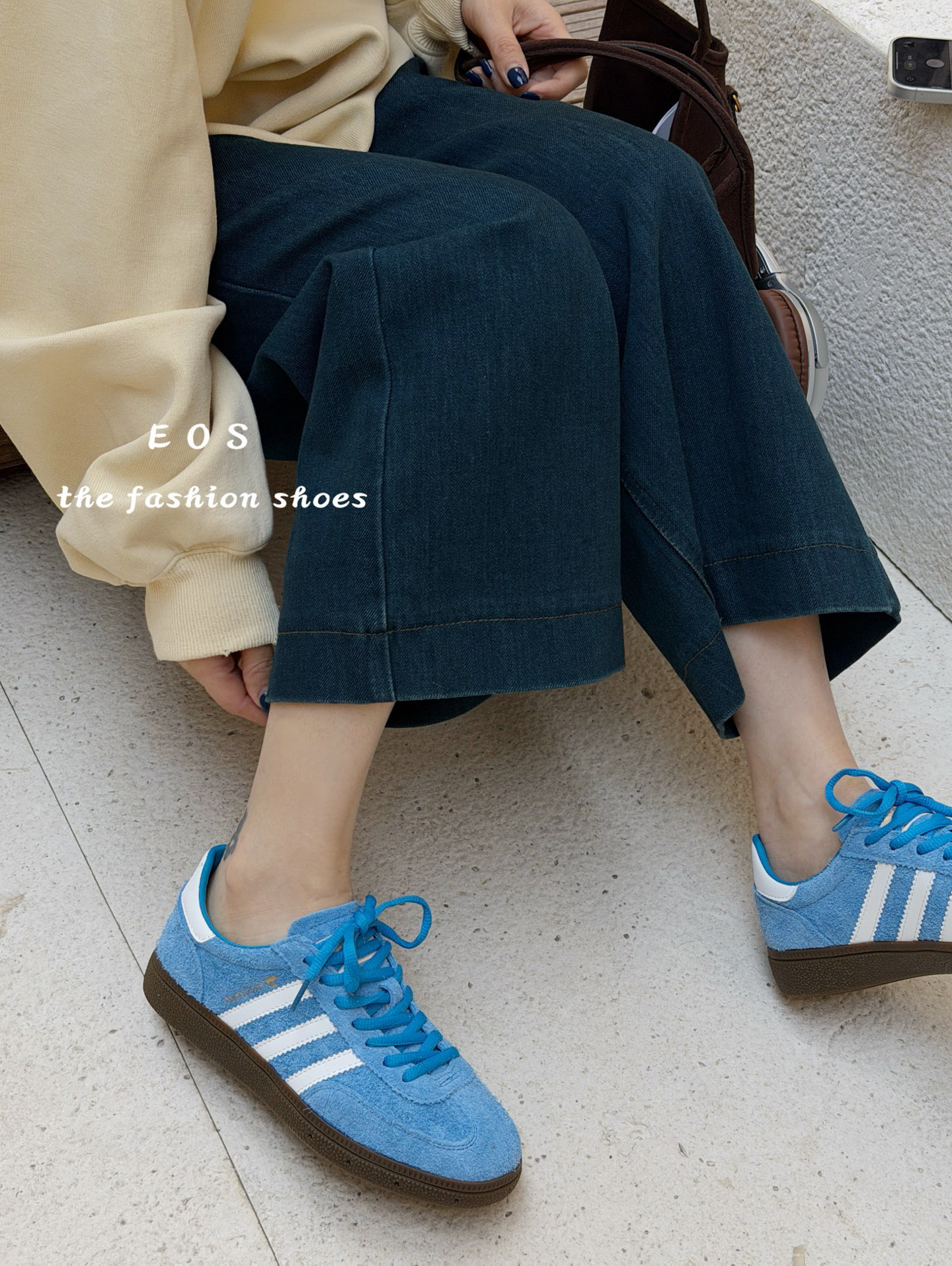 EOS早春新款复古真皮德训鞋女运动休闲鞋百搭平底阿甘鞋23720-32,淘宝优惠券,粉丝福利购,淘宝优惠卷