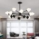 Nordic living room chandelier modern minimalist creative personality bedroom chandelier light luxury restaurant lamp internet celebrity household ice cube lamp
