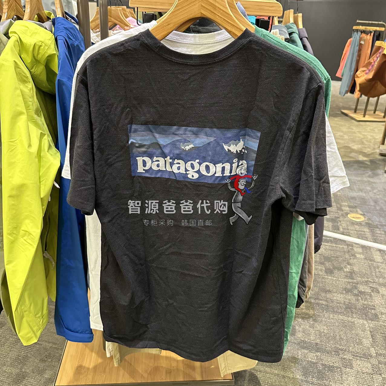 24新Patagonia巴塔哥尼亚Boardshort Logo男士再生棉短袖T恤圆领 - 图2