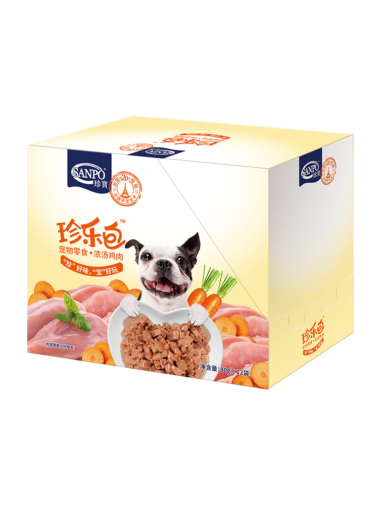 【珍宝】珍乐包宠物狗零食80g*12袋