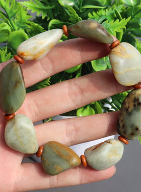 方言精品和田玉原石手串