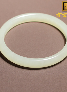 方言和田玉黄口料鸡油黄玉手镯