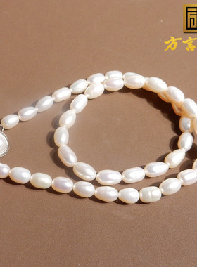 方言精品级天然淡水珍925珠项链