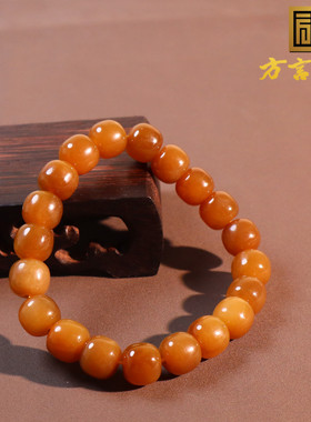 新疆糯且末料糖玉10mm老型珠手串