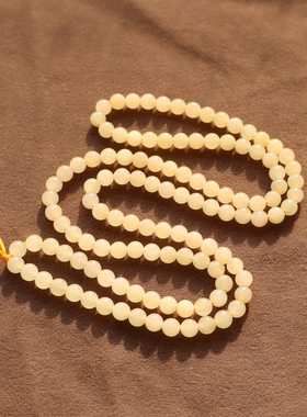 新疆且末温润细腻蜂蜜水5mm项链