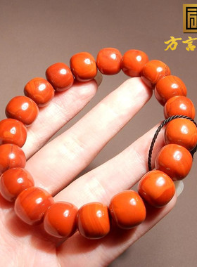 云南保山南红玛瑙12mm老型珠手链
