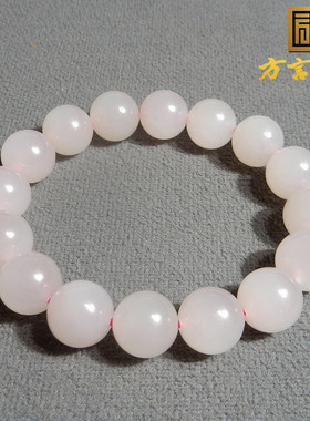 美美哒青海藕粉冰底圆珠手串