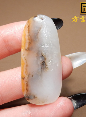 方言俄籽聚黑黄沁皮白玉籽料