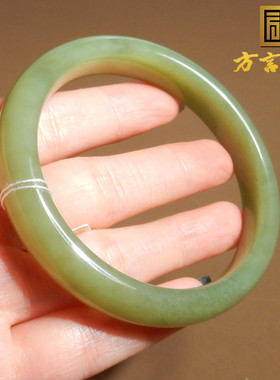方言新疆且末老坑青黄口57mm手镯