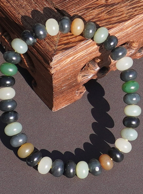 方言和田玉新疆青花楼兰多宝手串