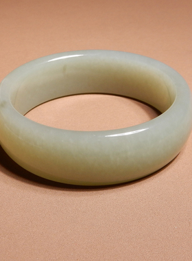 方言和田玉新疆且末蓝色基调手镯