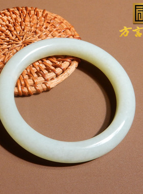 新疆且末料巨细羊脂白玉58mm手镯