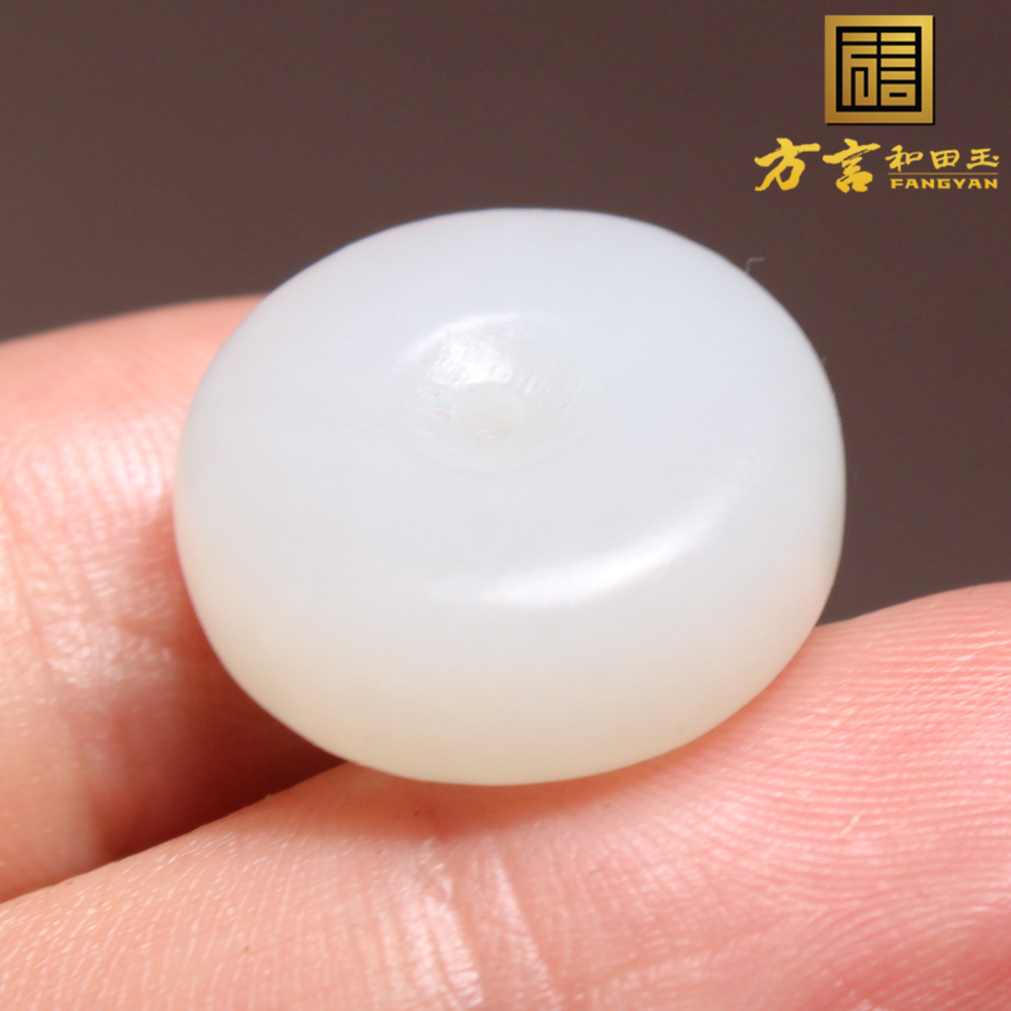 断货王方言和田玉新疆且末老坑高脂高糯白玉平安扣勒子DIY吊坠A6 - 图2