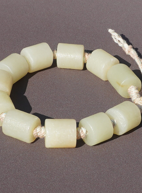 方言企业新疆黄口料老光工艺桶珠