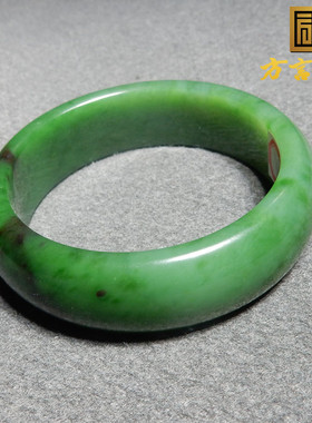 俄罗斯老坑料菠菜绿碧玉双色