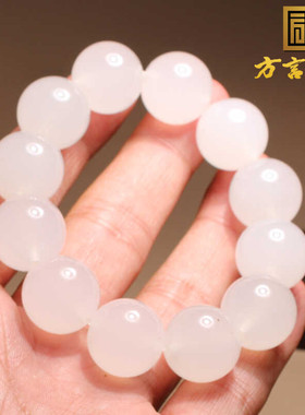 方言宝石光金丝玉16mm圆珠手链