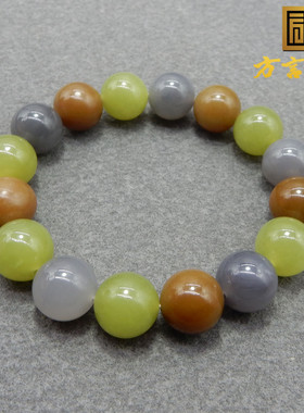 和田玉特色精品红糖黄口烟手链