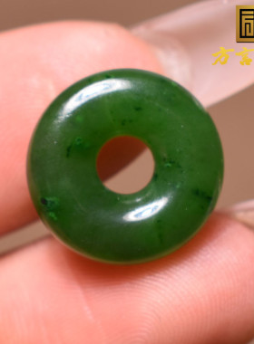 俄罗斯老坑料碧玉菠菜绿