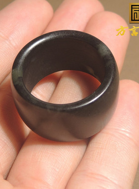 方言色新疆老料黑羊脂美人髻墨玉