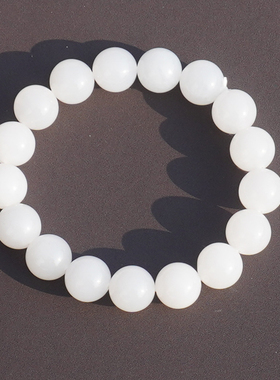 方言青海老坑料高冰温润白玉手串