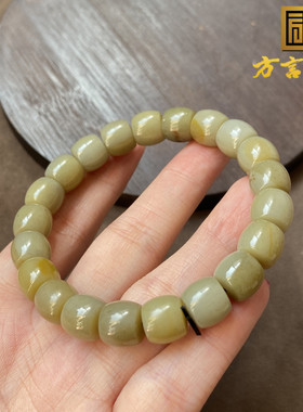 新疆于田山流水双色10mm老型手串