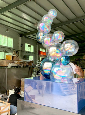 玻璃球水晶球雕塑摆件室内装饰创意立体立体装饰摆件