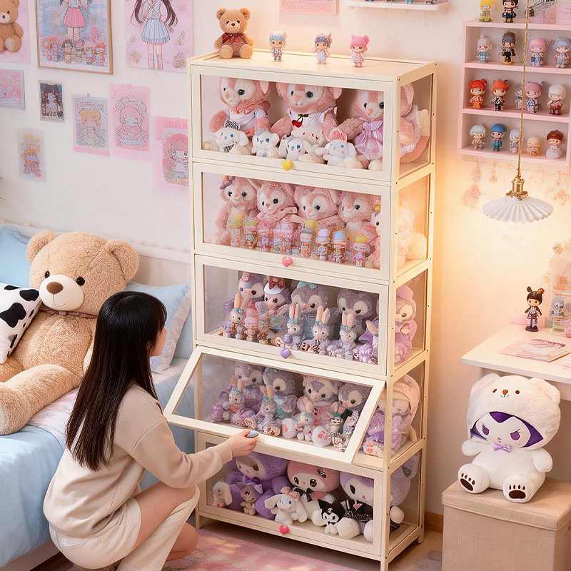 手办展示柜透明痛柜适用乐高模型积木玩具娃娃公仔包包盲盒收纳架,淘宝优惠券,粉丝福利购,淘宝优惠卷