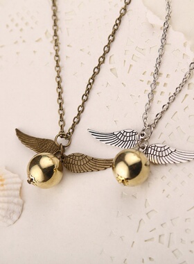 死亡圣器圣杯项链金飞贼沙漏时光转换器项链跨境热卖