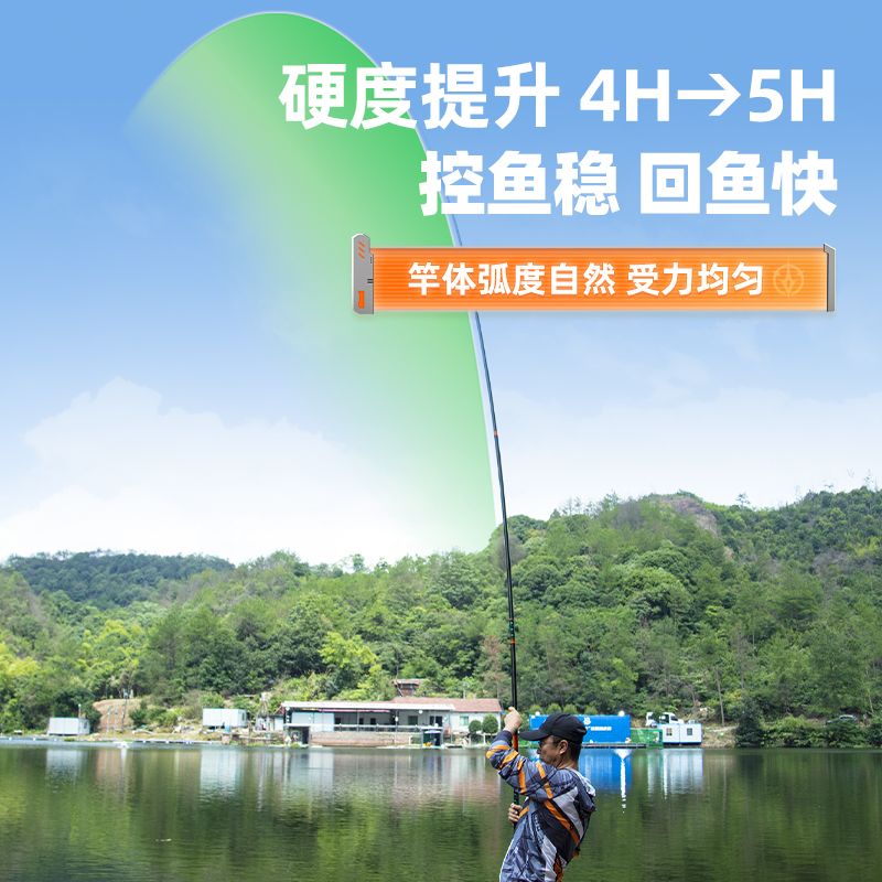 佳钓尼霸道轻量大物竿鲢鳙竿鱼竿手竿巨物竿超轻超硬大物杆钓鱼竿-图2