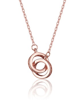 韩版时尚环环相扣蛇骨链锁骨链