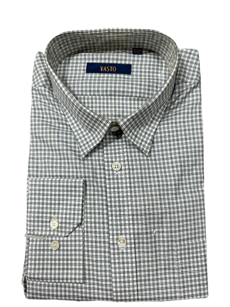 一线品牌正品原1686元男士商务休闲长袖衬衫格子标准透气纯棉上班 - 图3