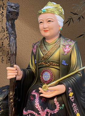 黑老太神像黑狐真身摆件