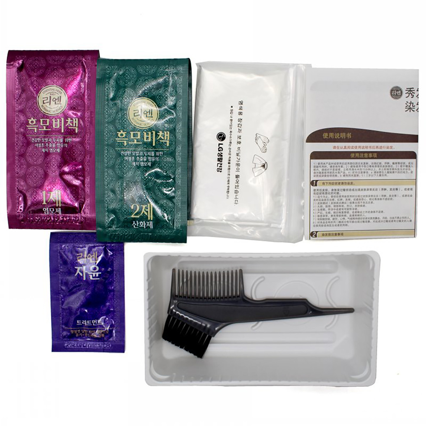 韩国进口LG睿嫣染发剂纯植物天然遮盖白发膏独立包装自家染无刺激,淘宝优惠券,粉丝福利购,淘宝优惠卷