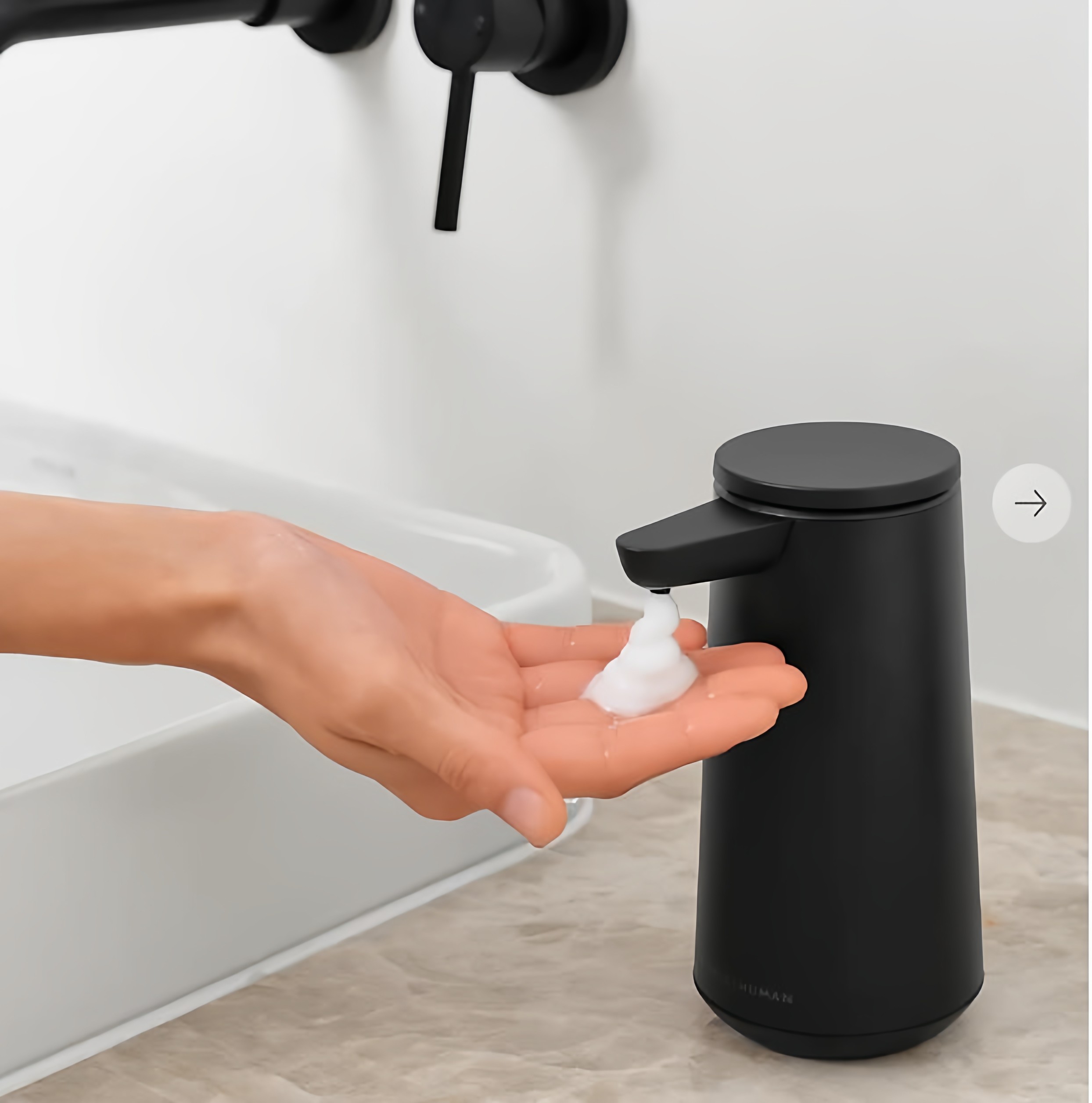 美国 SimpleHuman 台式全自动感应出洗手液机泡沫款皂液器可调量,淘宝优惠券,粉丝福利购,淘宝优惠卷